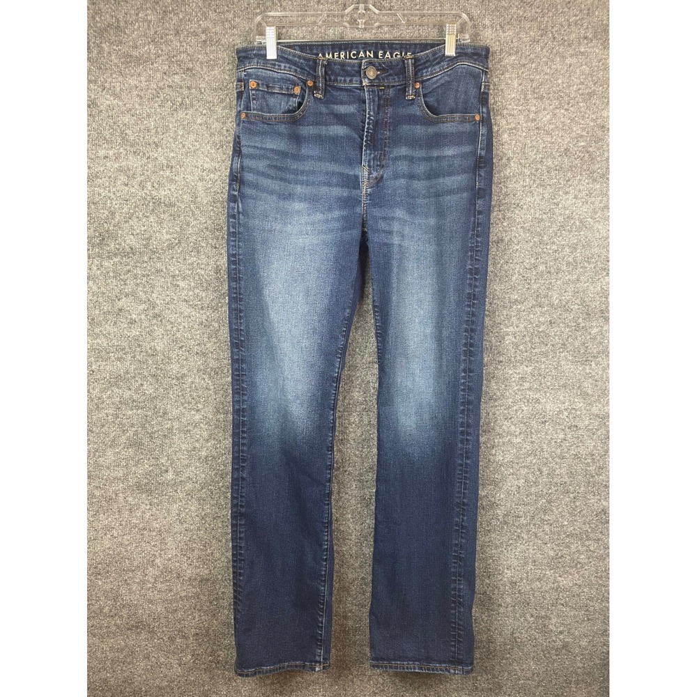 American Eagle Jeans Women's‎ 32x34 Blue Straight Leg Denim